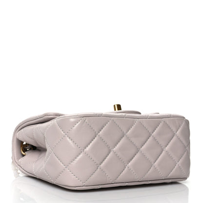 Chanel Lambskin Quilted Mini Pearl Crush Flap Light Purple 4 of 10