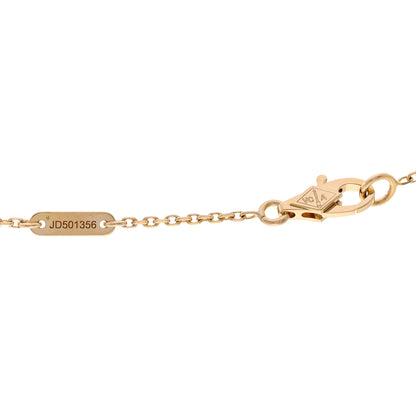 Van Cleef & Arpels 18K Yellow Gold Emerald Mini Frivole Pendant Necklace 5 of 6