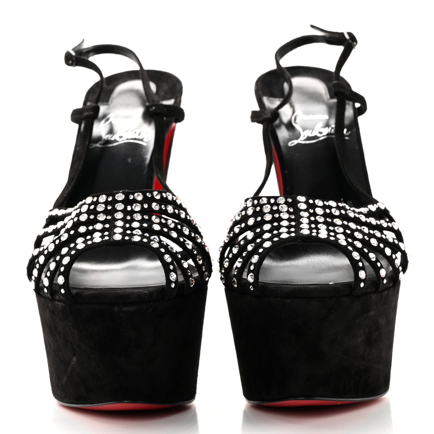 Suede Crystal Vegastrassima Alta 160 Pumps 38 Black