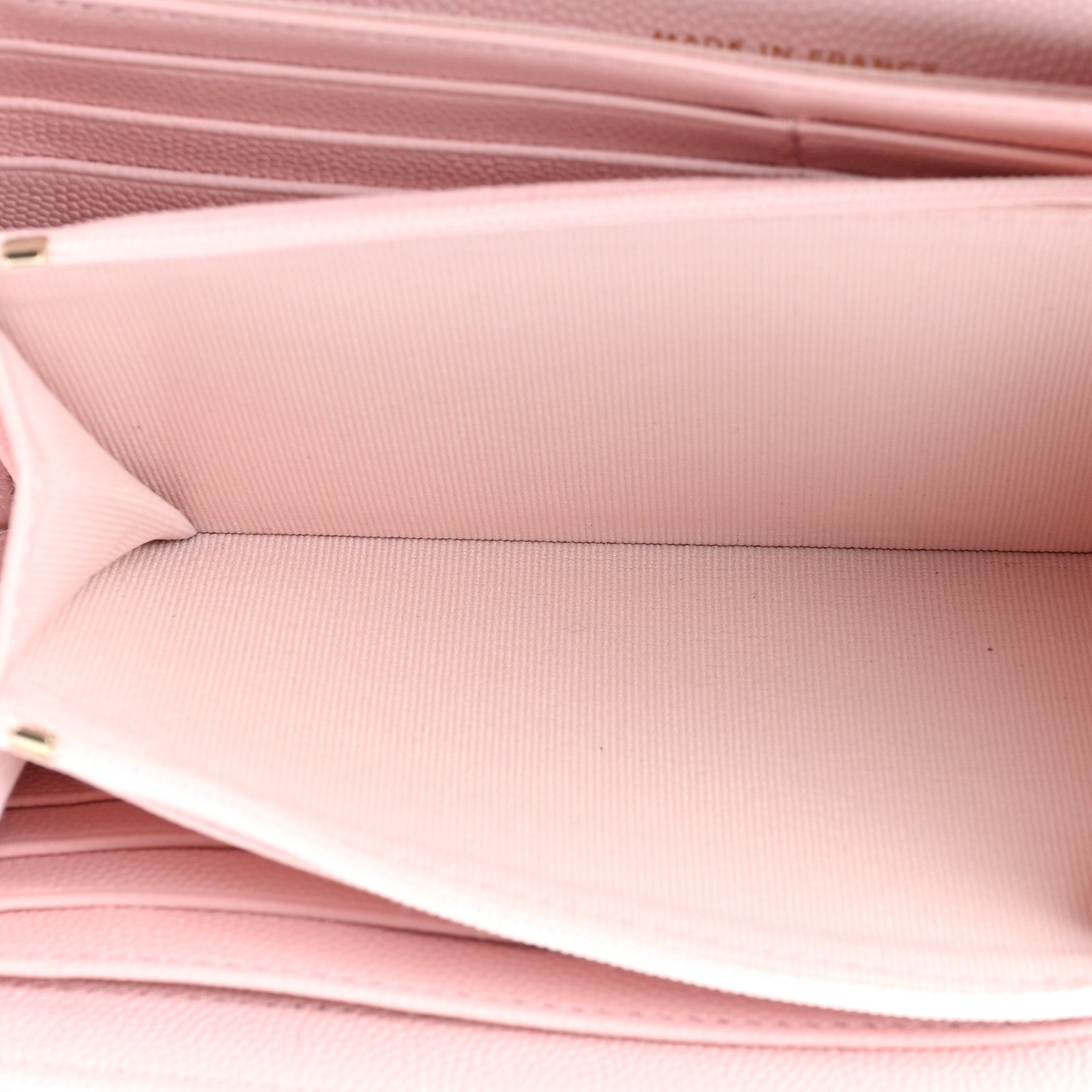 Chanel Caviar Quilted Large Gusset Flap Wallet Light Pink 6 of 13