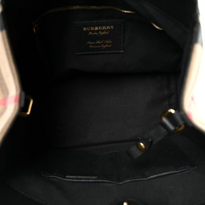 Burberry Grainy Calfskin House Check Small Canterbury Black 5 of 12