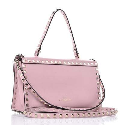 Valentino Garavani Vitello Small Rockstud Single Handle Flap Bag Cipria 3 of 6