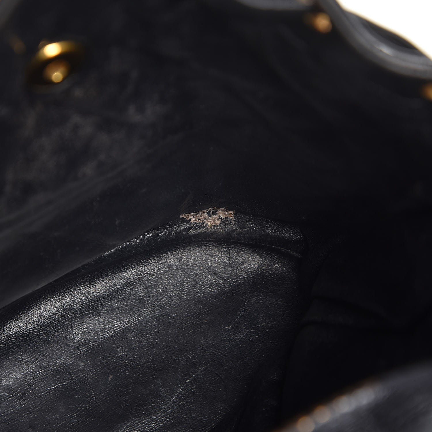 Chanel Lambskin Quilted Drawstring Backpack Black 9 of 19