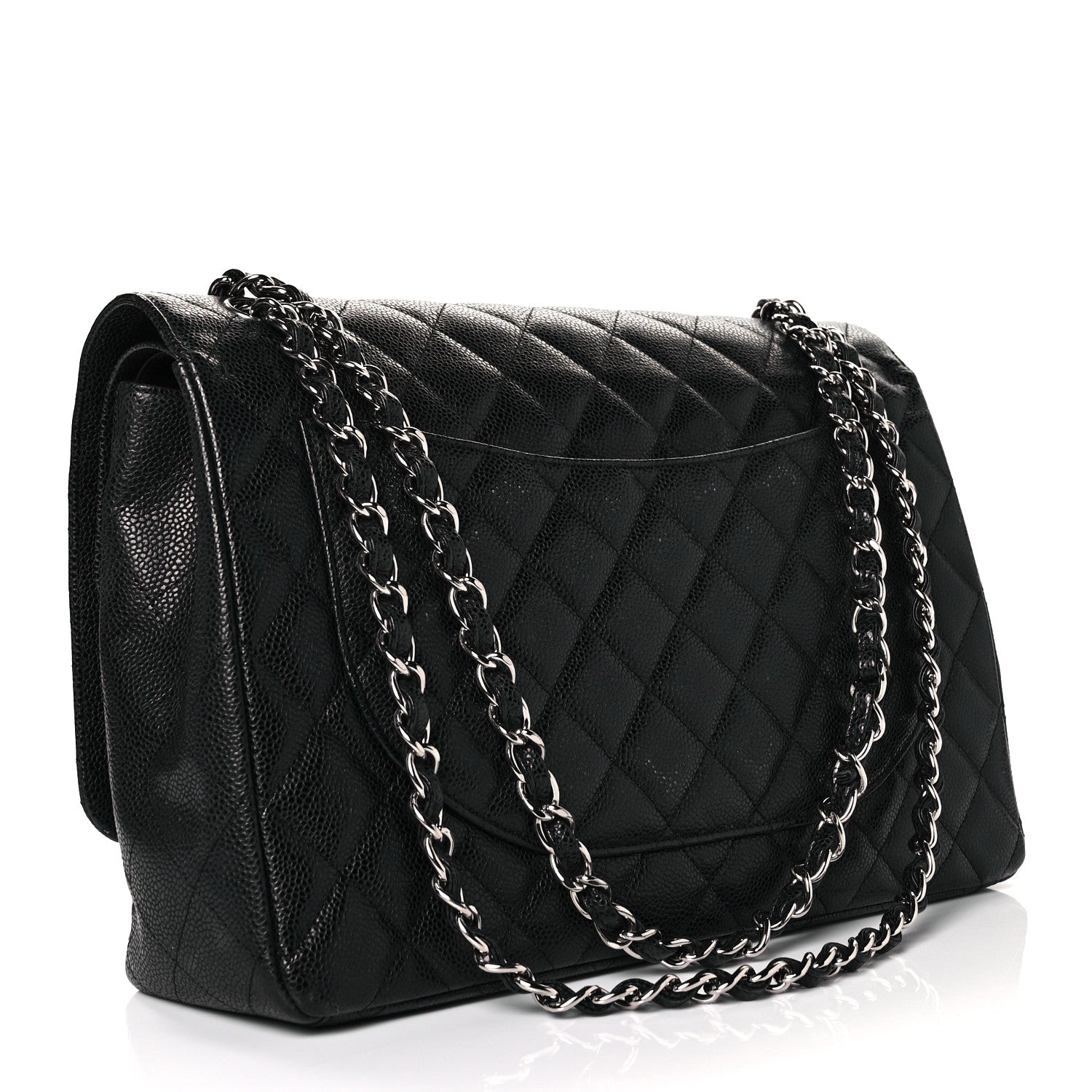 Chanel Caviar Quilted Maxi Double Flap Black 2 of 11