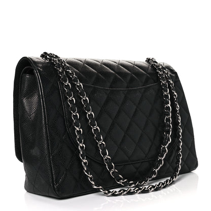 Chanel Caviar Quilted Maxi Double Flap Black 2 of 11