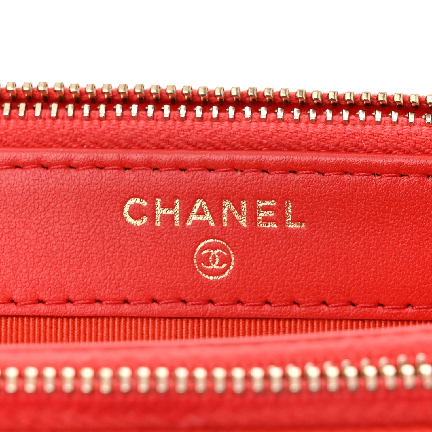 Chanel Caviar Quilted Small Clutch With Chain Red 6 of 13