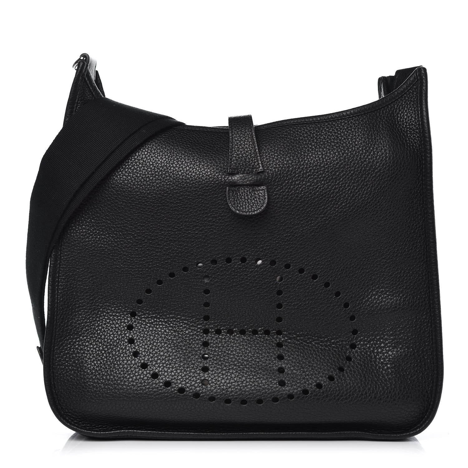 Hermes Taurillon Clemence Evelyne III GM Black 1 of 8