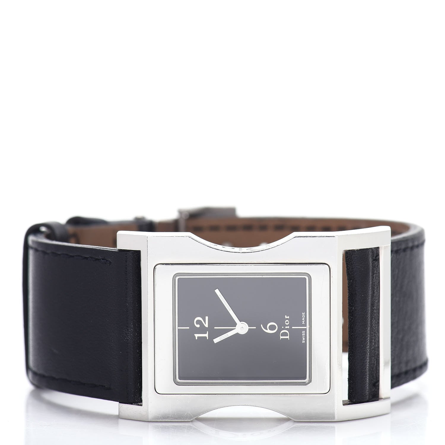 Christian Dior Stainless Steel Calfskin 30mm Chris 47 Quartz Watch Black 2 of 4