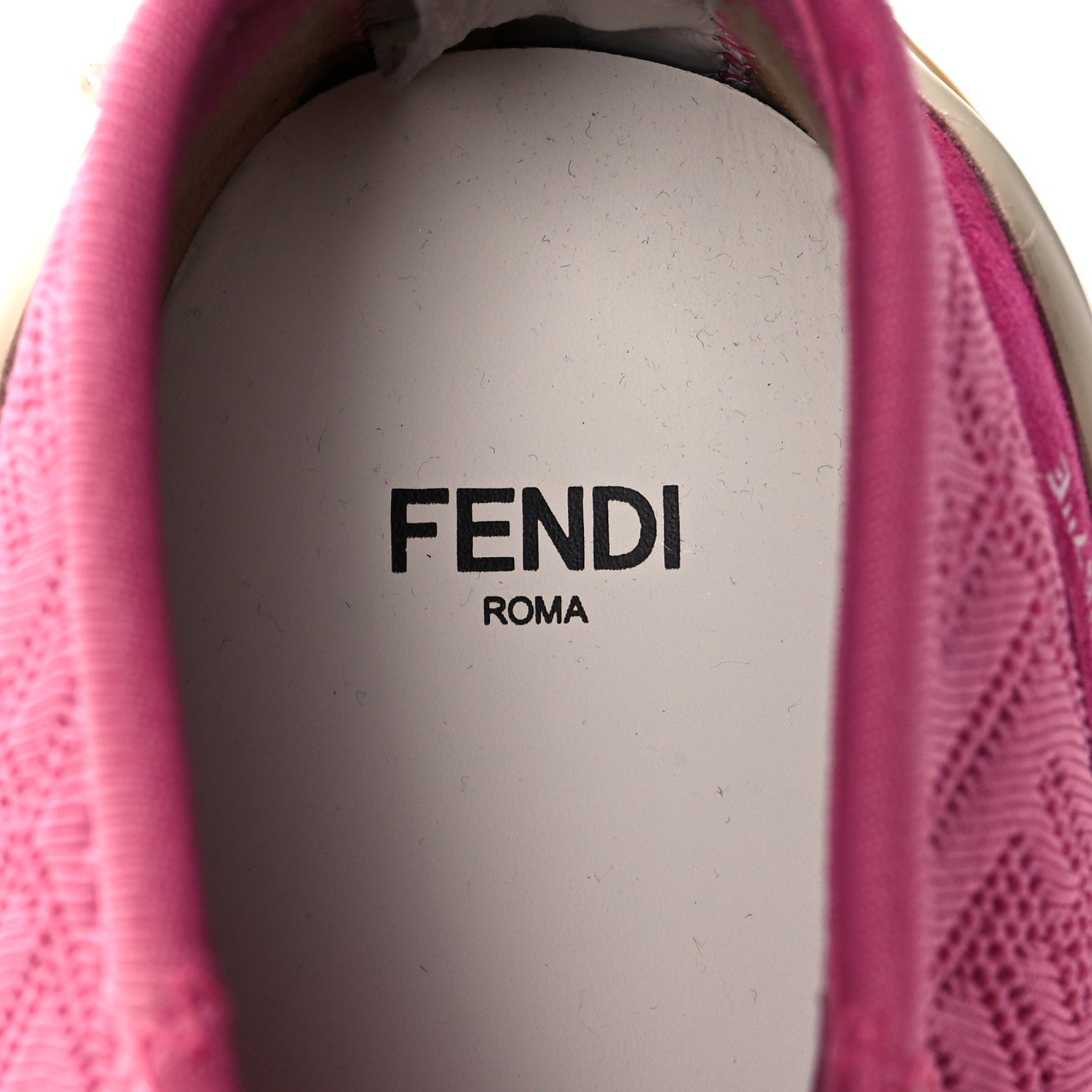 Fendi Technical 3D Mesh Womens FFluid Zip Up Sneakers 40.5 Pink Fuxia White 6 of 8