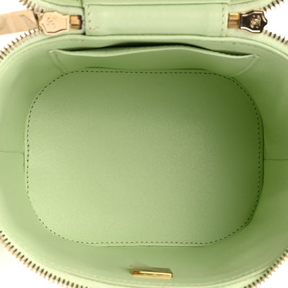 Chanel Lambskin Quilted Trendy Vanity Case Sea Green 5 of 12