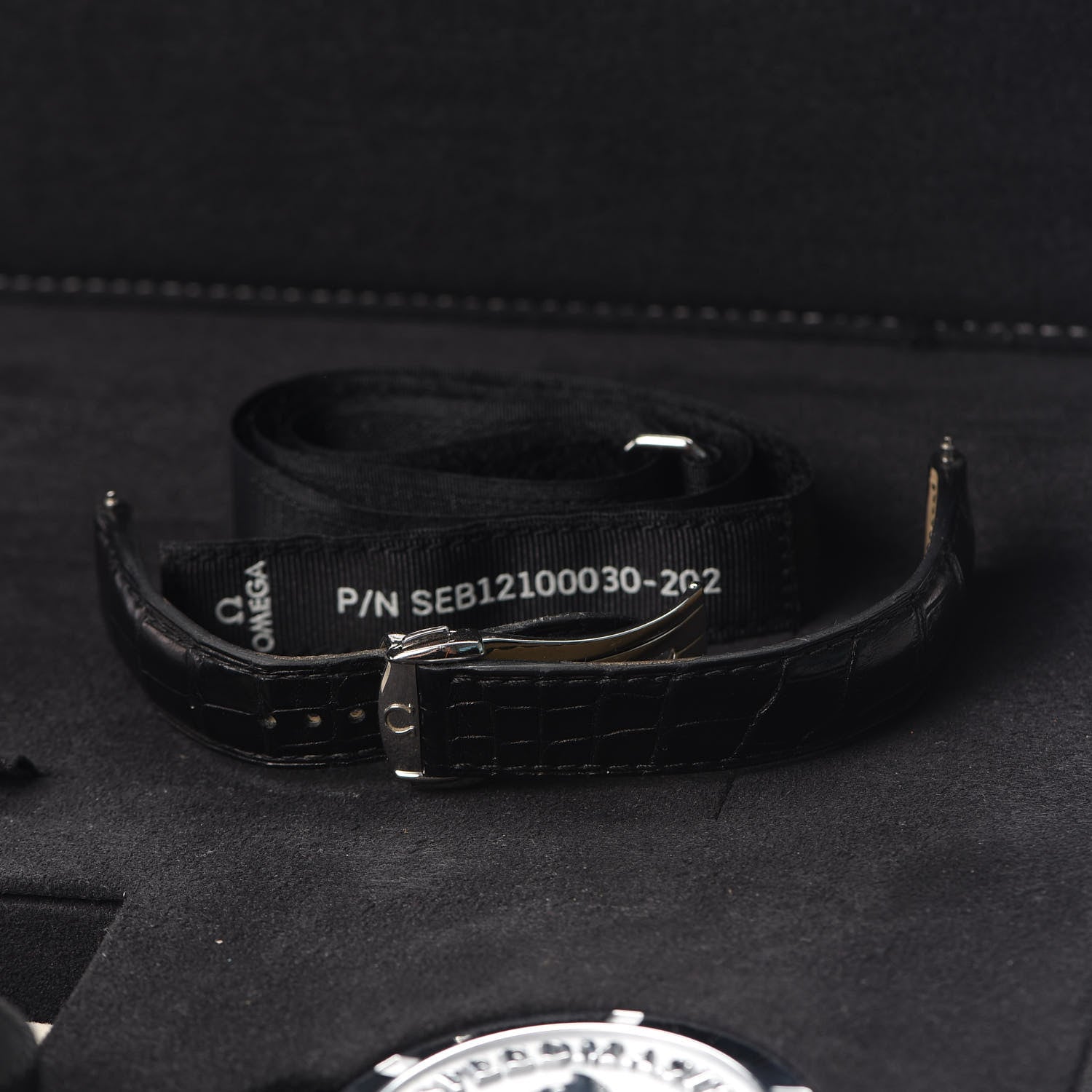 Omega Stainless Steel Nylon 42mm Speedmaster Moonwatch Professional Chronograph Automatic Watch Black 311.33.42.30.01.001 4 of 8