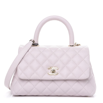 Chanel Caviar Quilted Mini Coco Handle Flap Lilas Lilac 1 of 10
