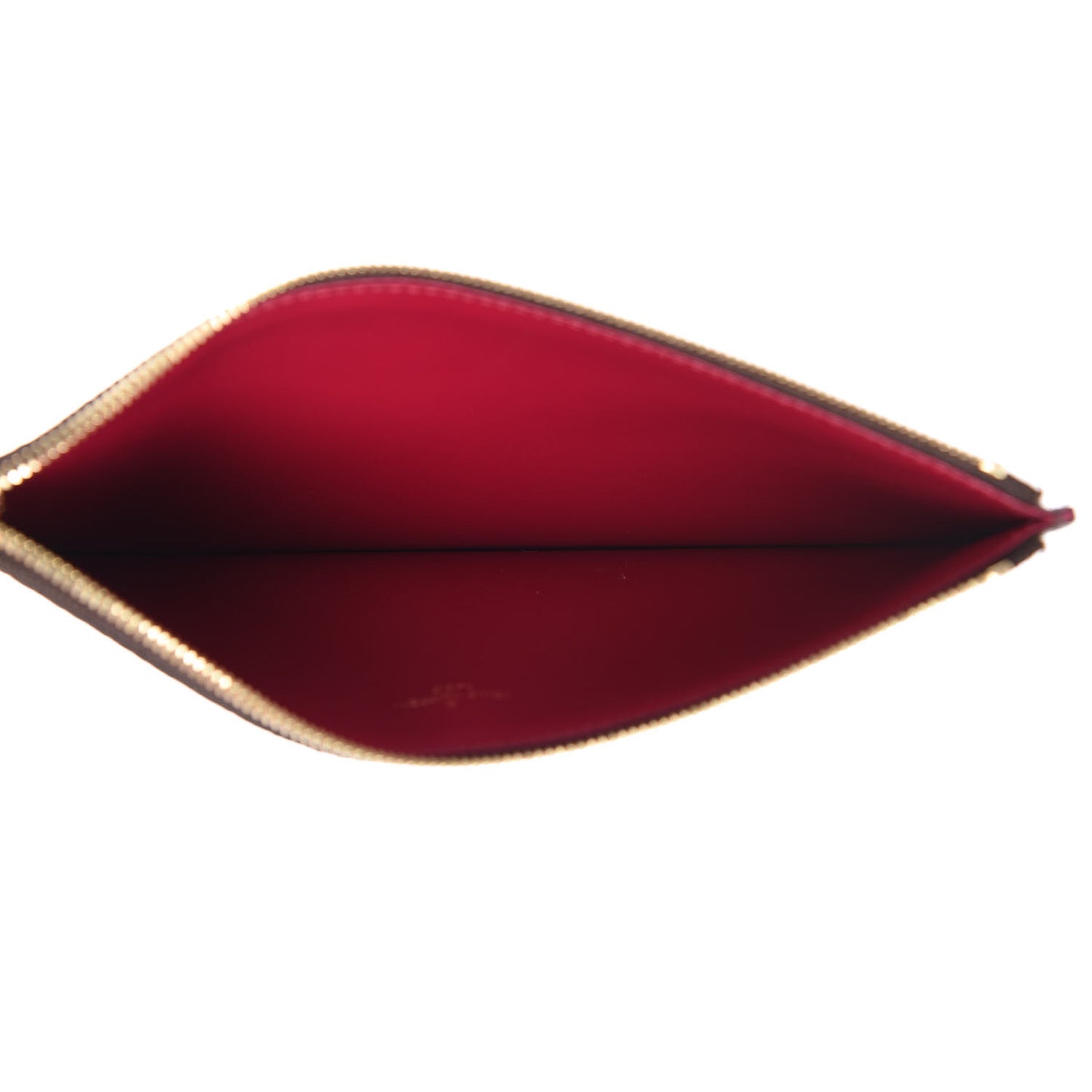 Monogram Felicie Chain Wallet Zippered Insert Fuchsia