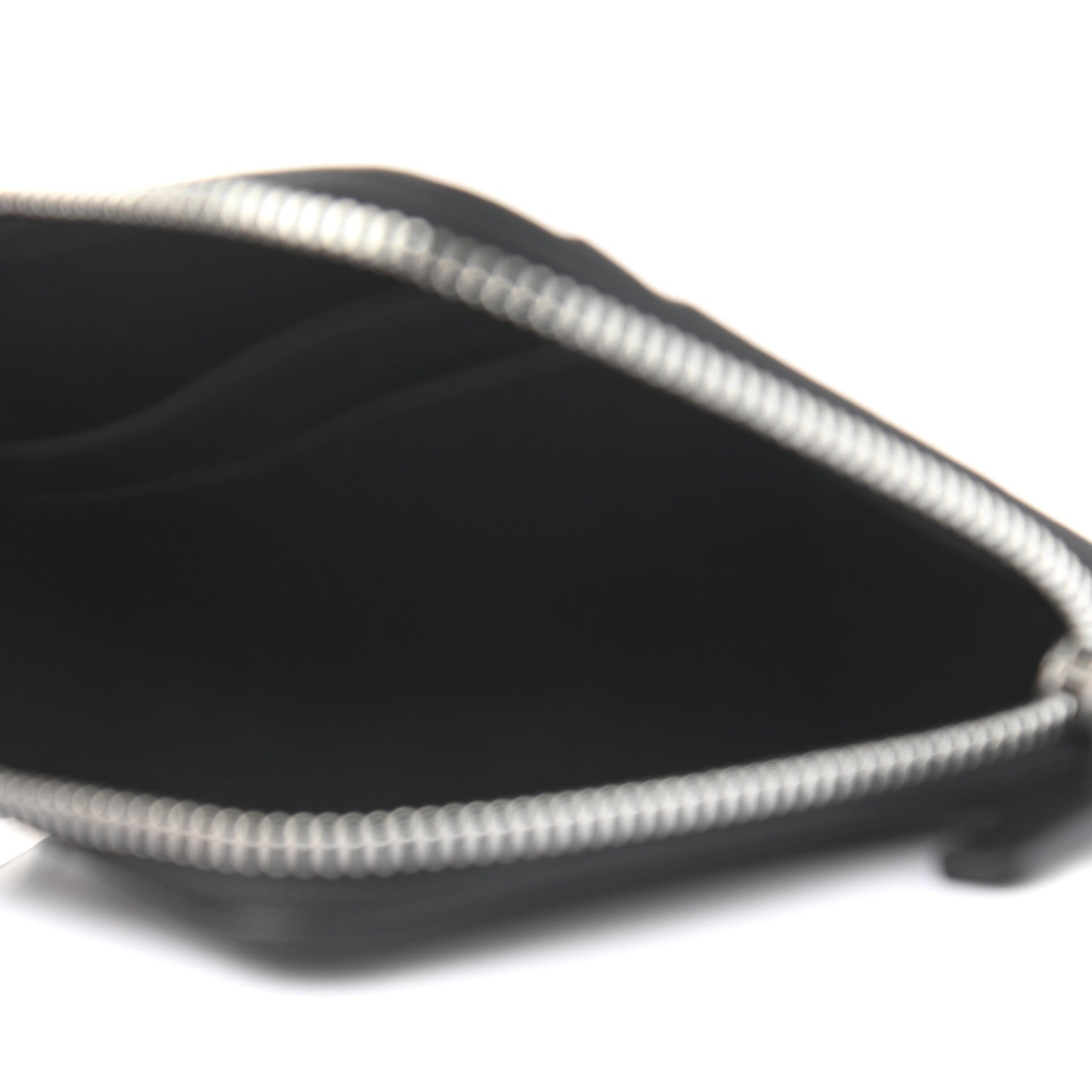 Off-White Calfskin Zip Chain Wallet Black 6 of 7