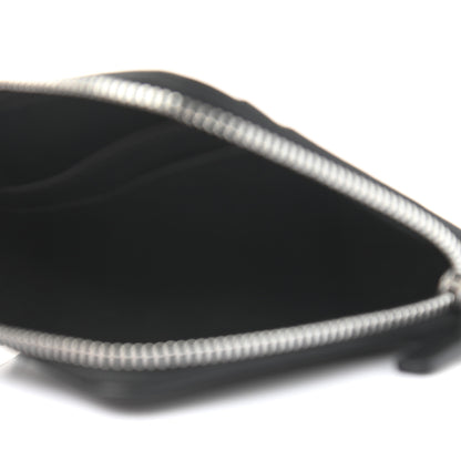 Off-White Calfskin Zip Chain Wallet Black 6 of 7