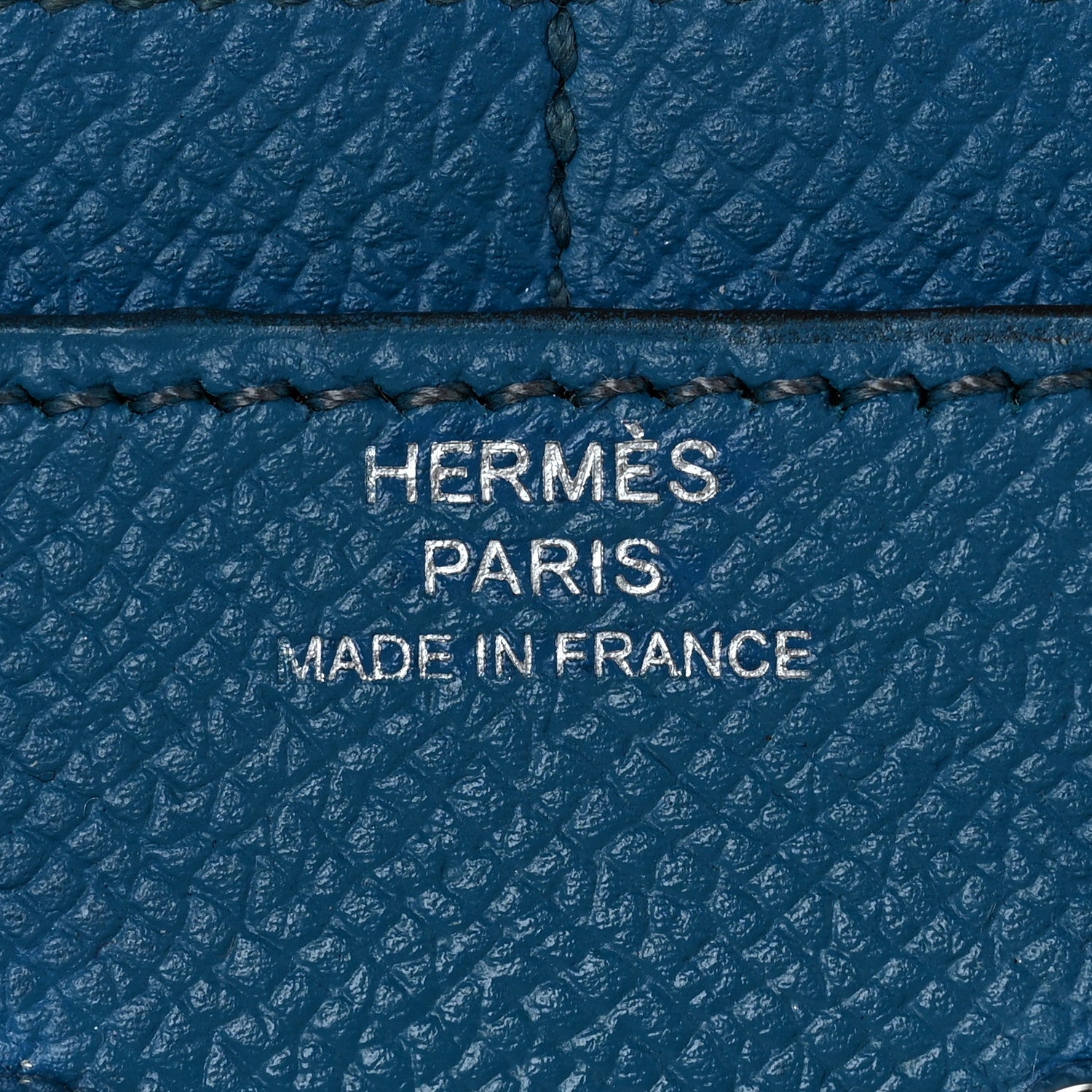 Hermes Epsom Constance Compact Passant Wallet Bleu Izmir 6 of 9