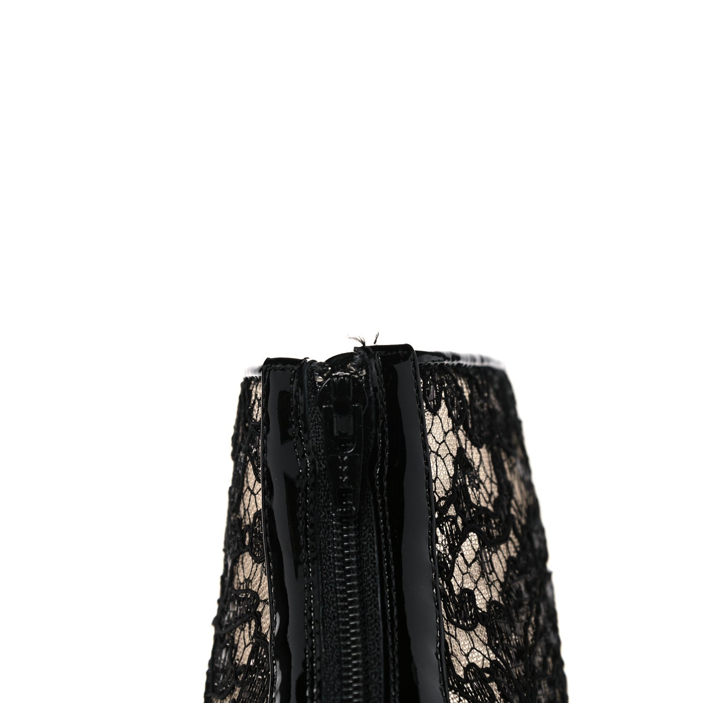 Patent Rete Lace Dentelle Psybootie 100 Ankle Boots 37.5 Black