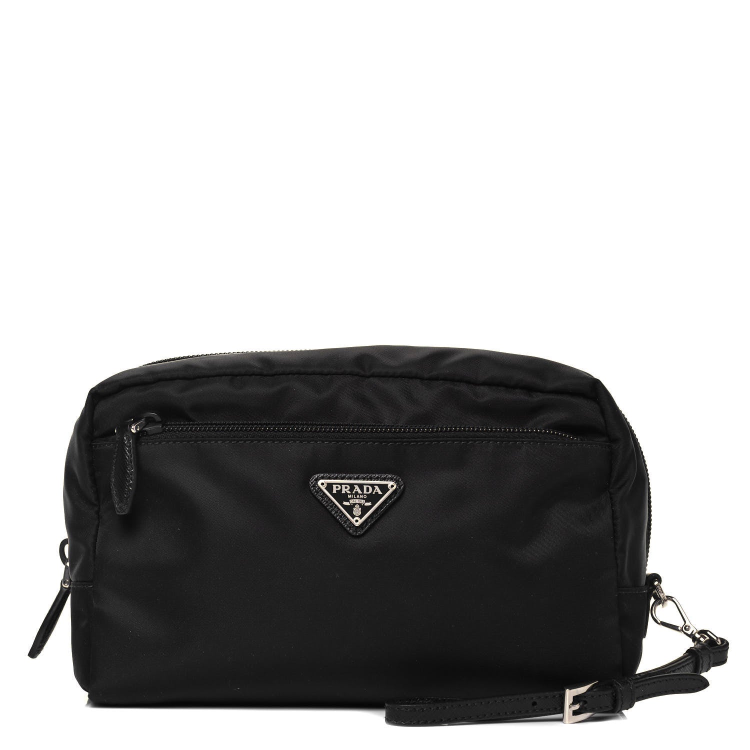 Prada Tessuto Nylon Clutch Wristlet Black 1 of 9