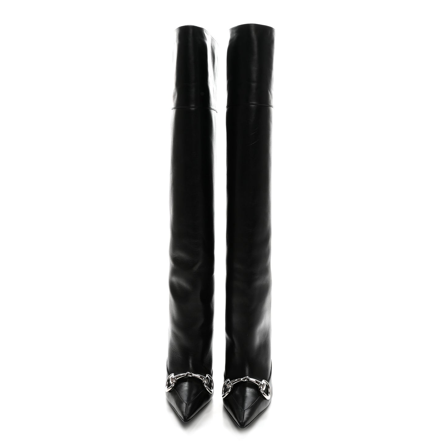 Nappa Boulevard Horsebit Knee High Boots 39 Black