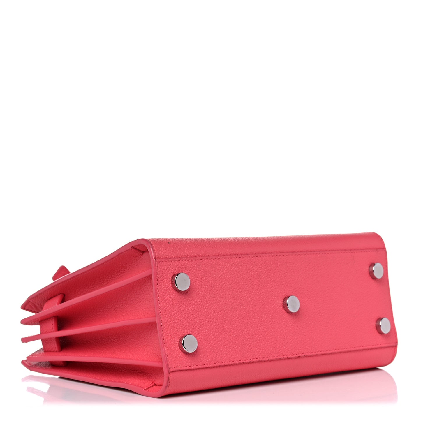 Grained Calfskin Nano Sac De Jour Coral