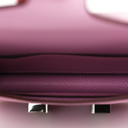 Hermes Epsom Constance Slim Wallet Mauve Sylvestre 5 of 9