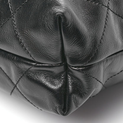 Chanel Shiny Calfskin Quilted Small Chanel 22 Black 11 of 12