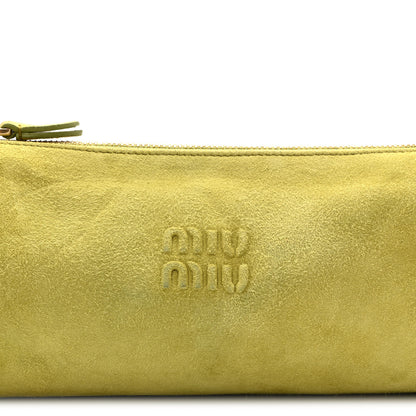 Miu Miu Suede Pouch Edera 7 of 9
