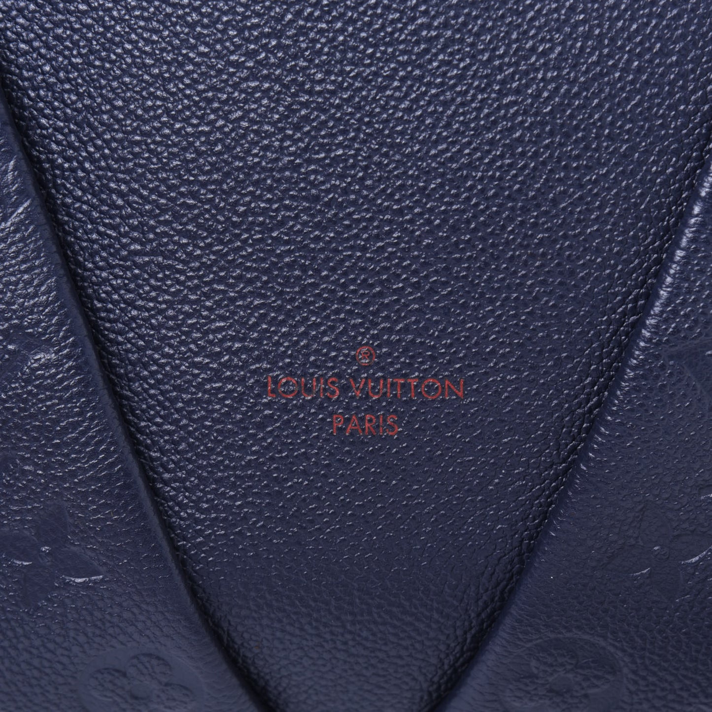Empreinte V Tote MM Marine Rouge