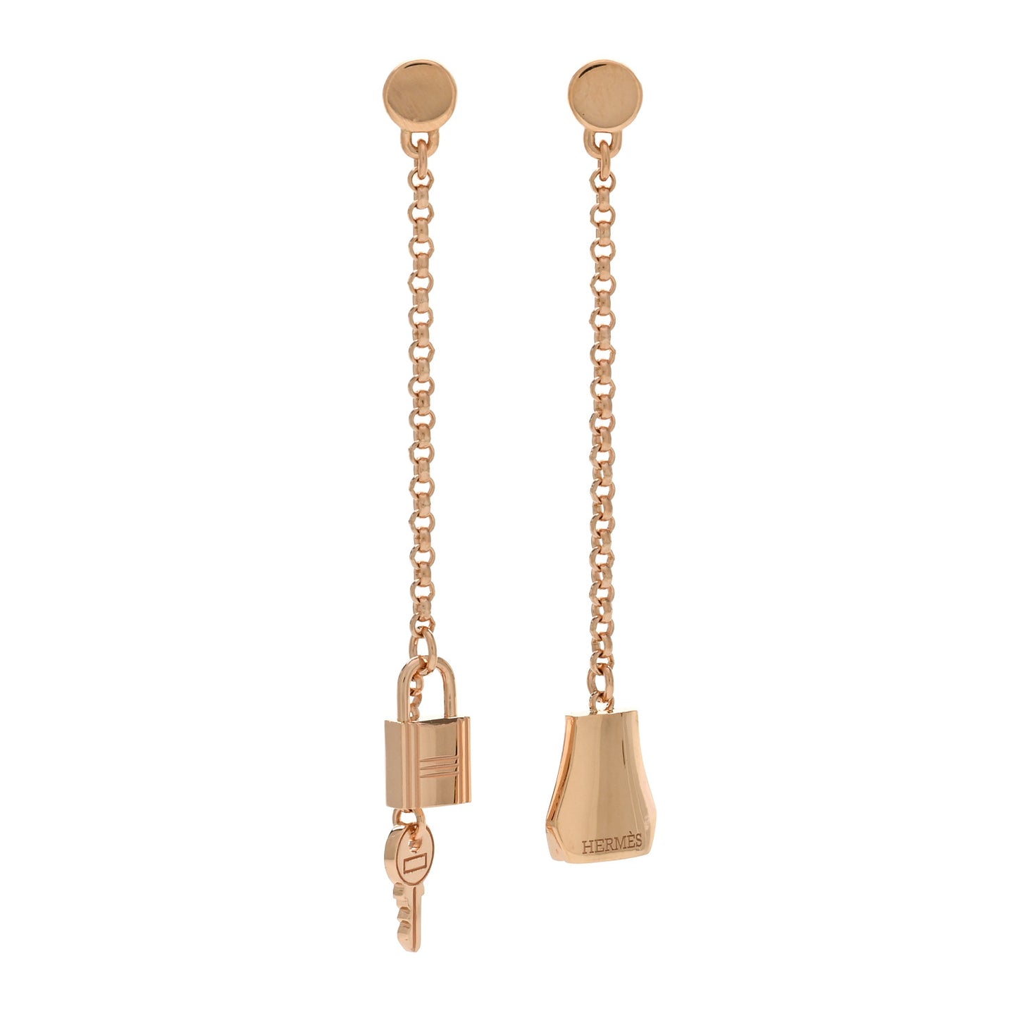 18K Rose Gold Kelly Clochette Earrings