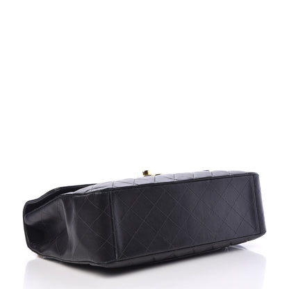 Chanel Lambskin Quilted XL Jumbo Single Flap Black 4 of 14