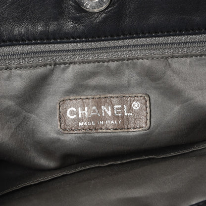 Chanel Patent Calfskin Patchwork Brooklyn Tote Black 6 of 13