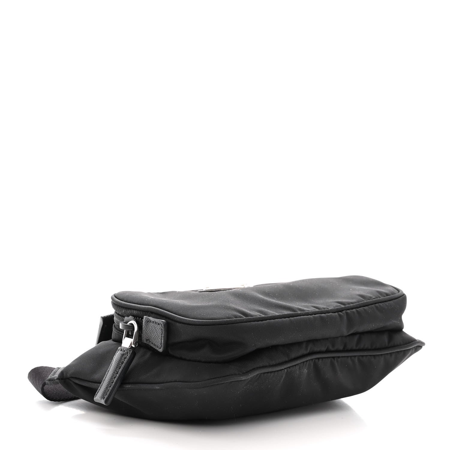 Prada Tessuto Nylon Saffiano Belt Bag Black 4 of 13