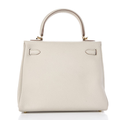 Hermes Togo Kelly Retourne 25 Craie 6 of 55