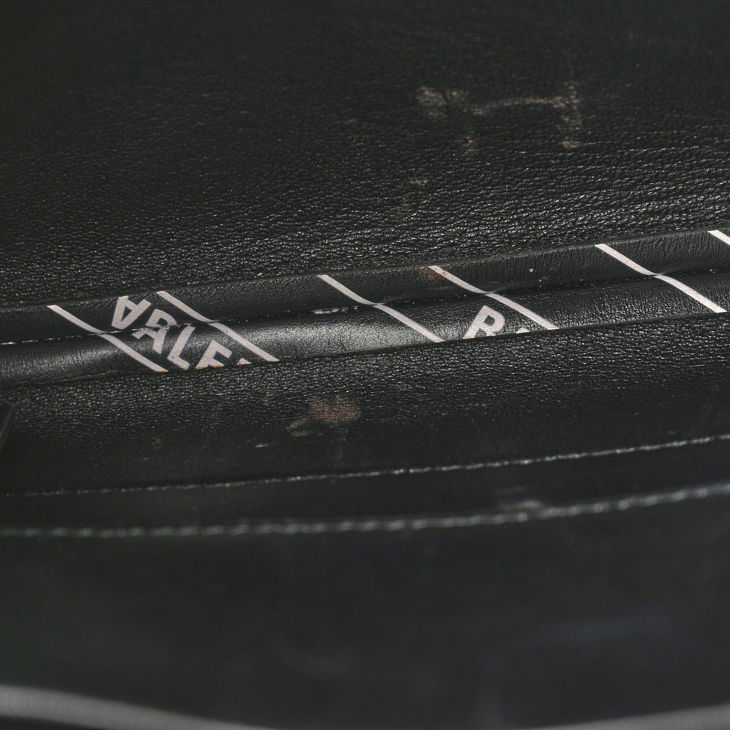 Calfskin All Over Logo Flap S Bag Black