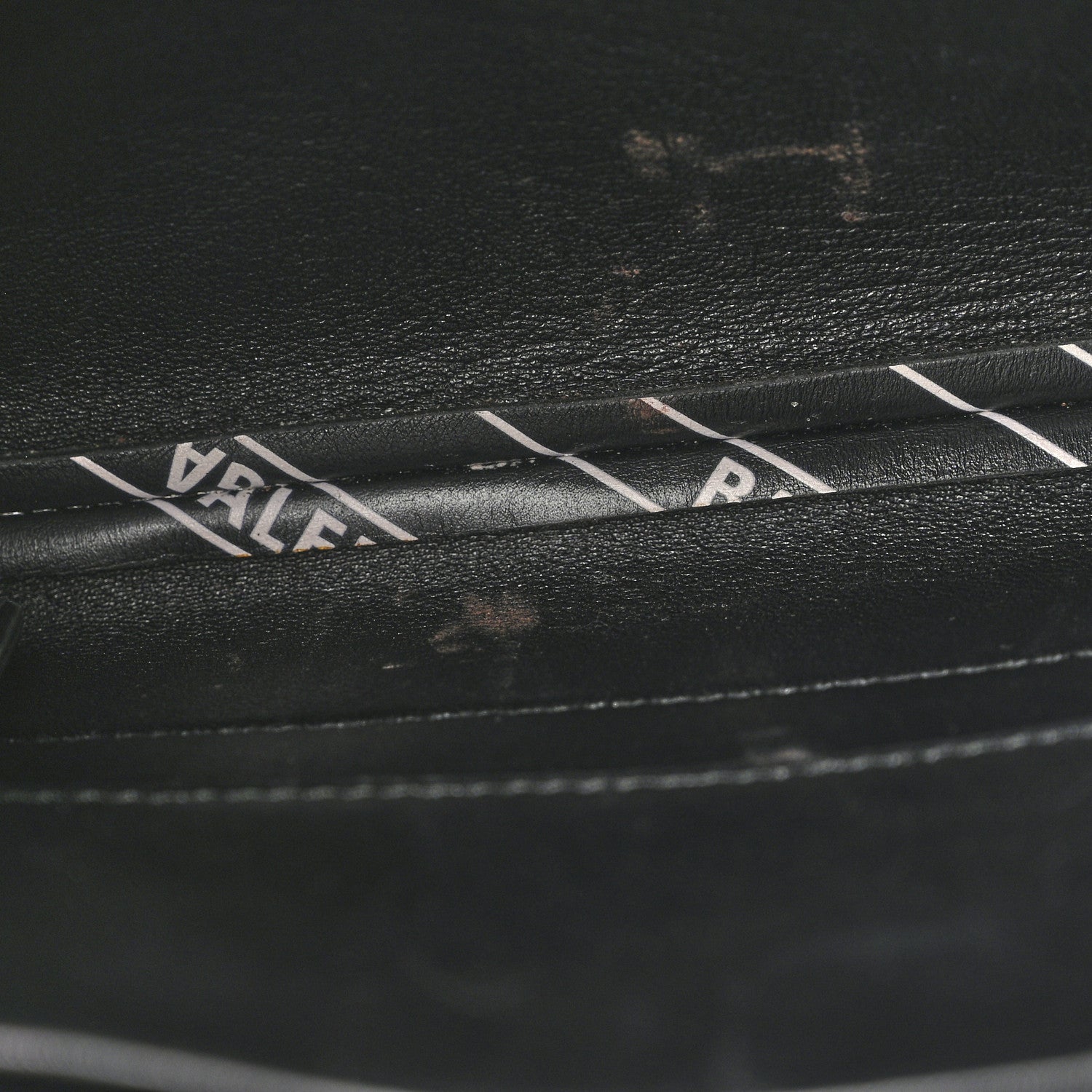 Balenciaga Calfskin All Over Logo Flap S Bag Black 17 of 19