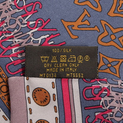 Louis Vuitton Silk Monogram Map Bandeau Quetsche 4 of 4