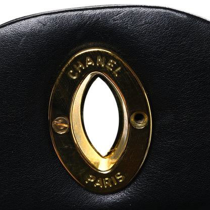 Chanel Lambskin Quilted XL Jumbo Single Flap Black 22 of 23