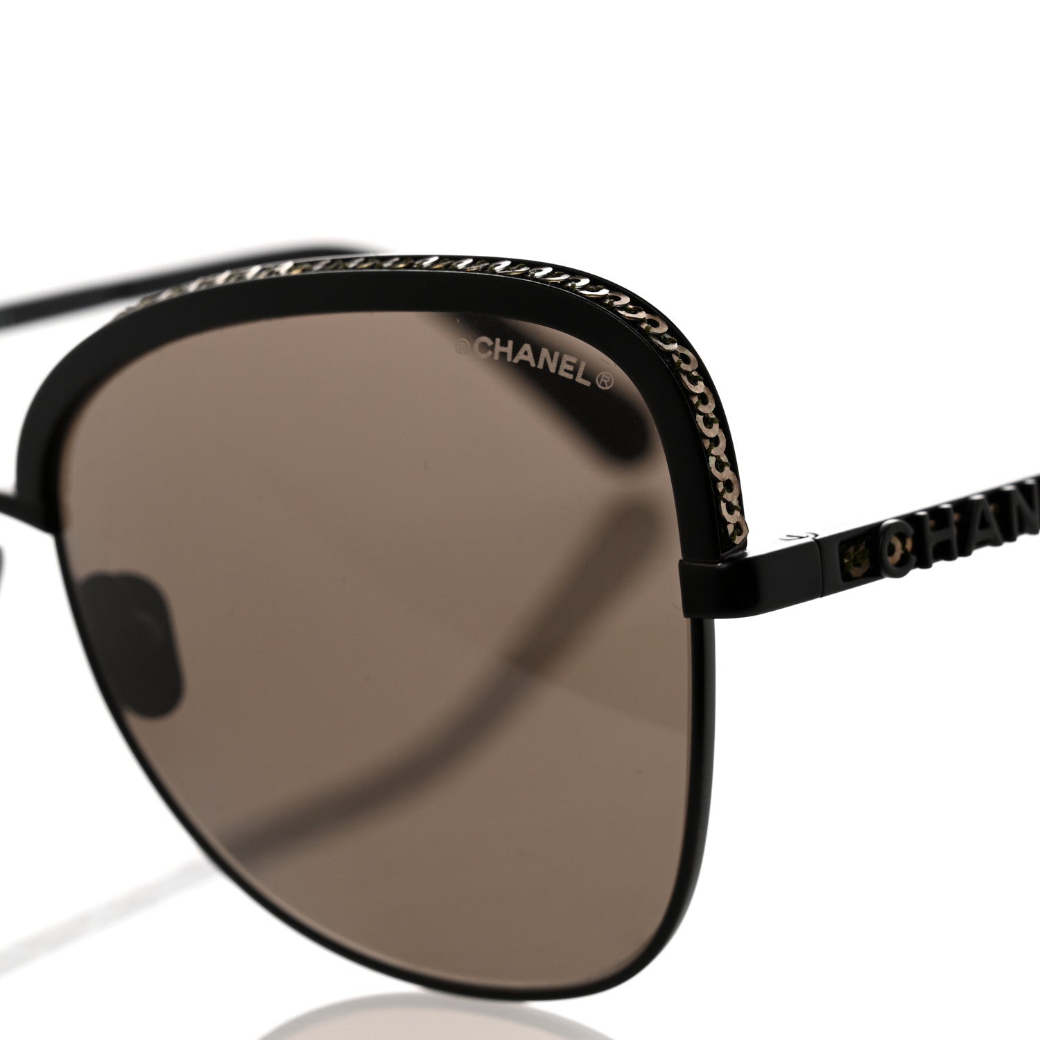 Chanel Square Frame Sequin Sunglasses 4270 Black 1242385