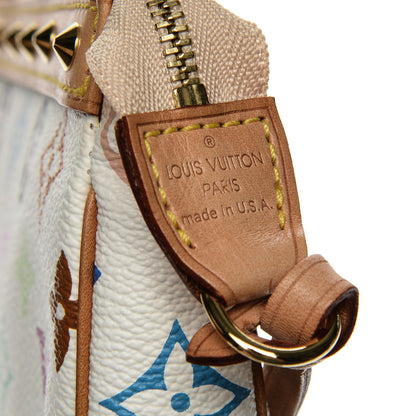 Louis Vuitton Monogram Multicolor Pochette Accessories White 6 of 7