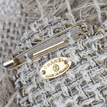 Chanel Fantasy Tweed Camellia Pin Brooch 3 of 5