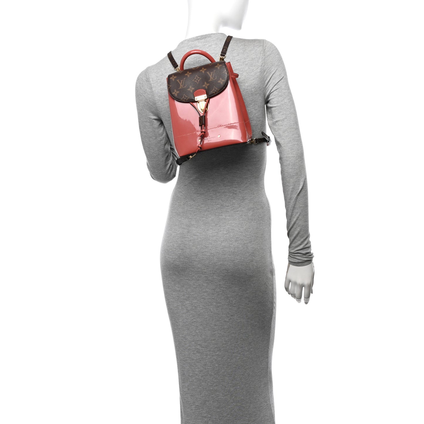 Patent Monogram Hot Springs Backpack Vieux Rose