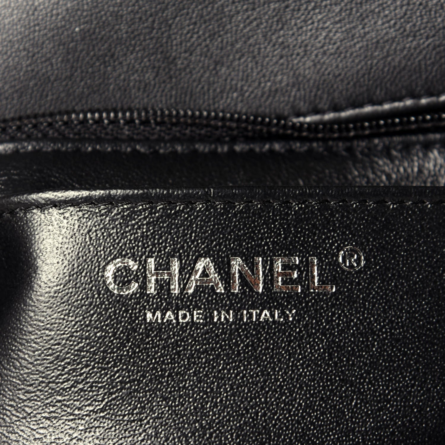 Chanel Lambskin Quilted Mini Rectangular Flap Black 6 of 9