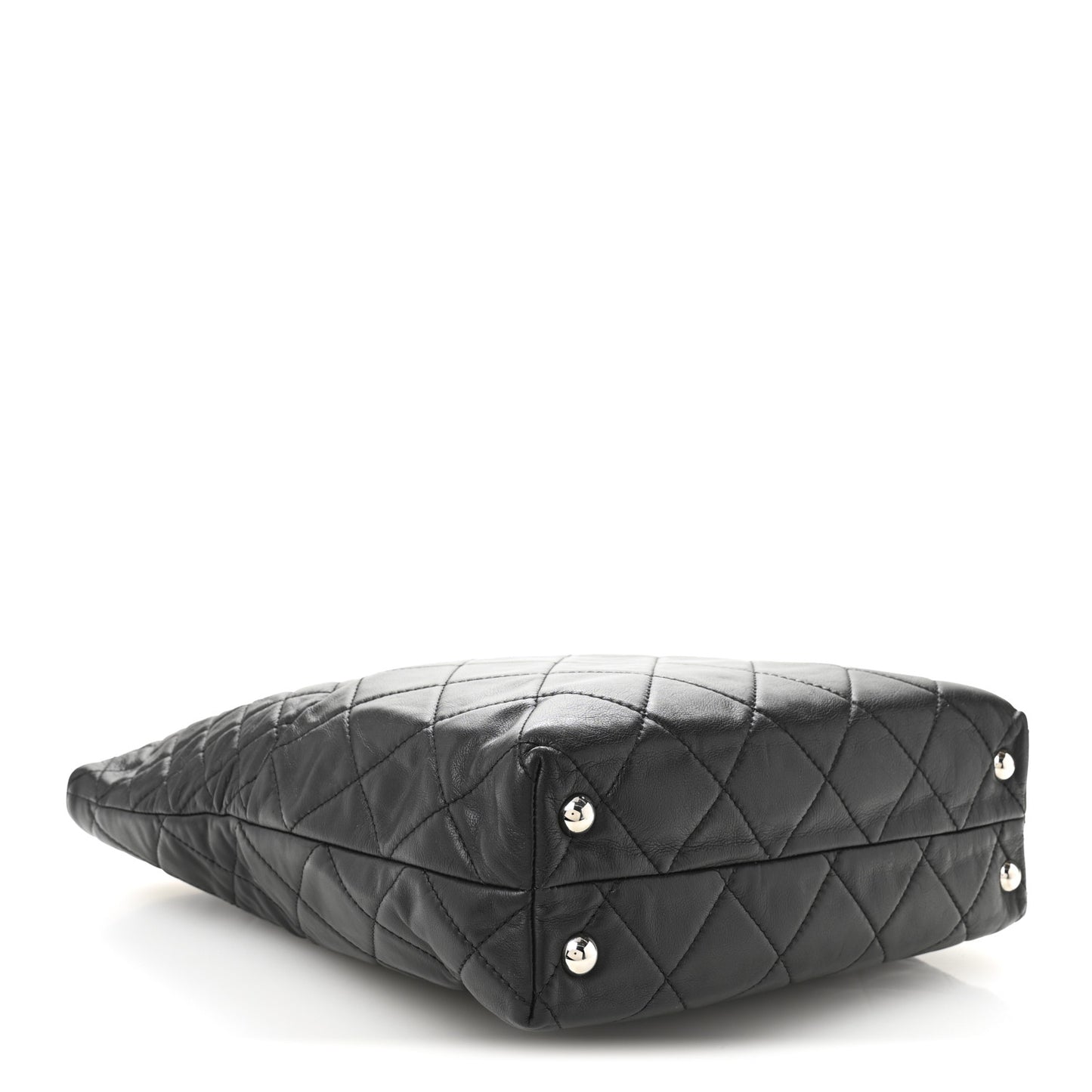 Calfskin Quilted In The Business North South Tote Black
