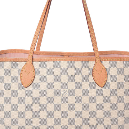 Louis Vuitton Damier Azur Neo Neverfull MM Rose Ballerine 18 of 24