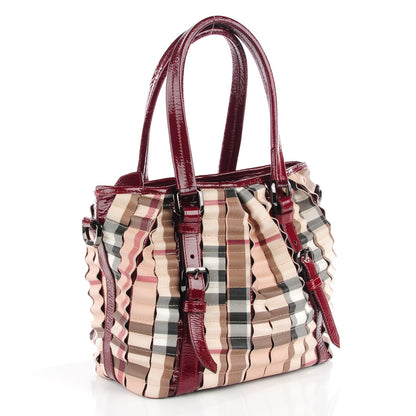 Burberry Nova Check Ruffled Small Lowry Red 3 of 8
