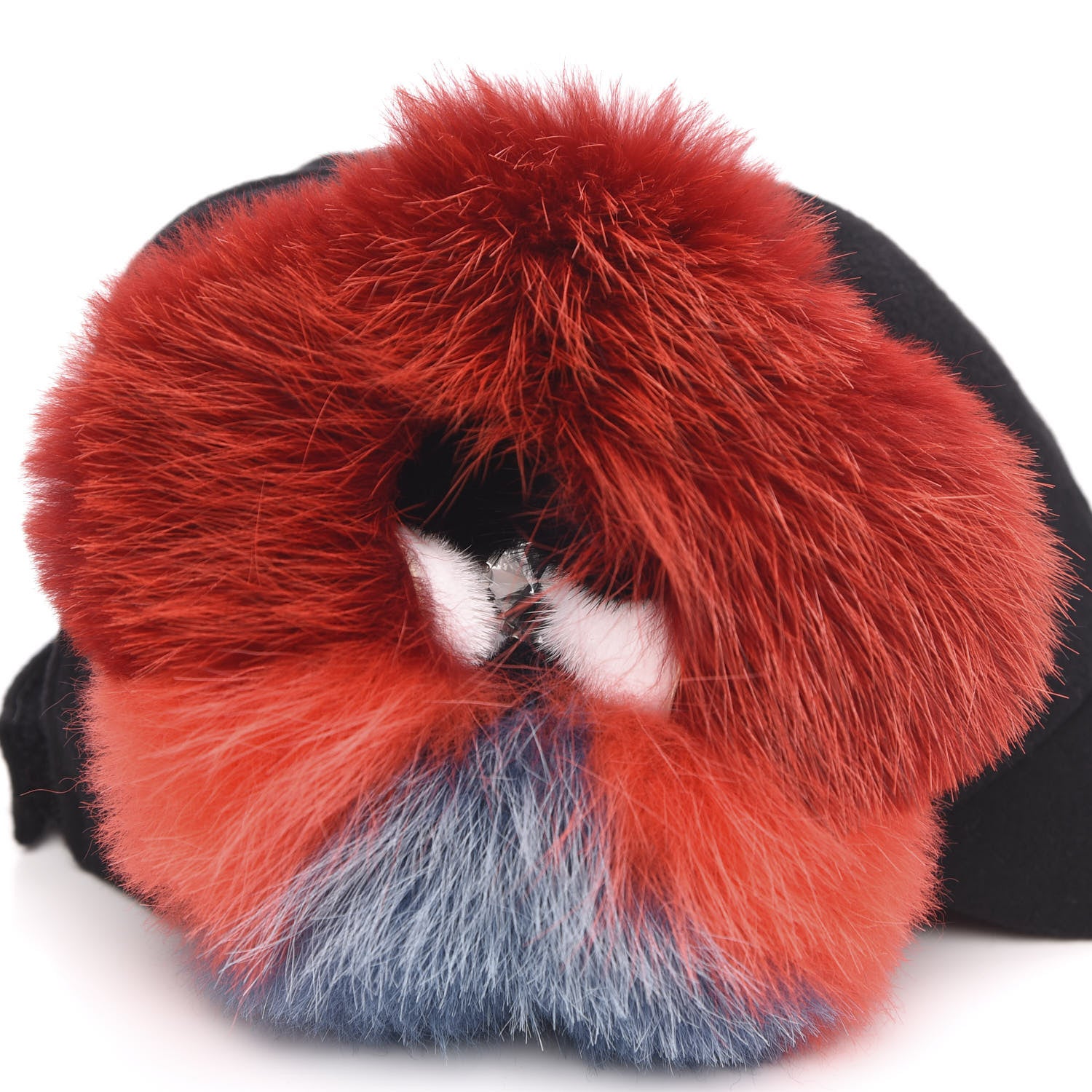 Fendi Wool Fox Fur Hat S Black Multicolor 6 of 7