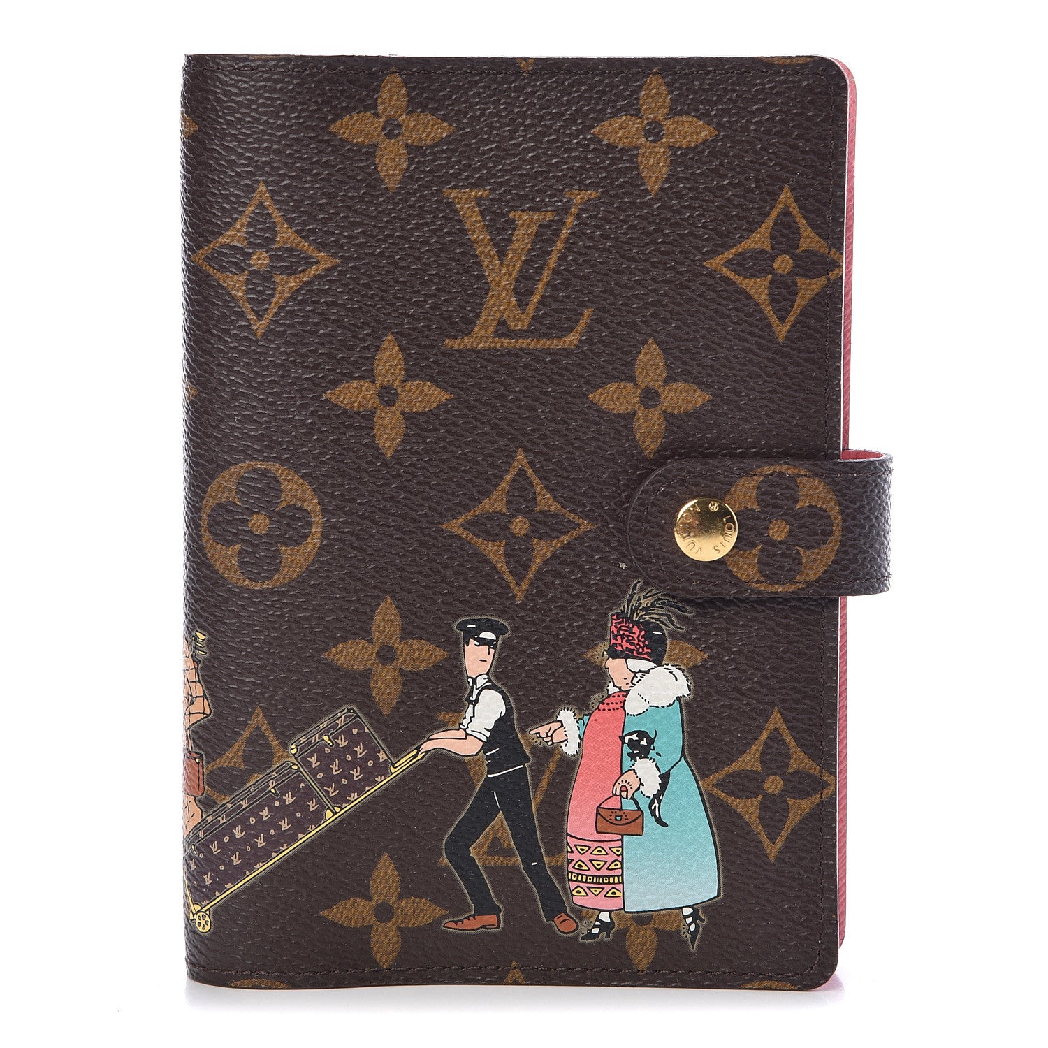 Louis Vuitton Monogram Illustre Small Ring Agenda Rose 1 of 8
