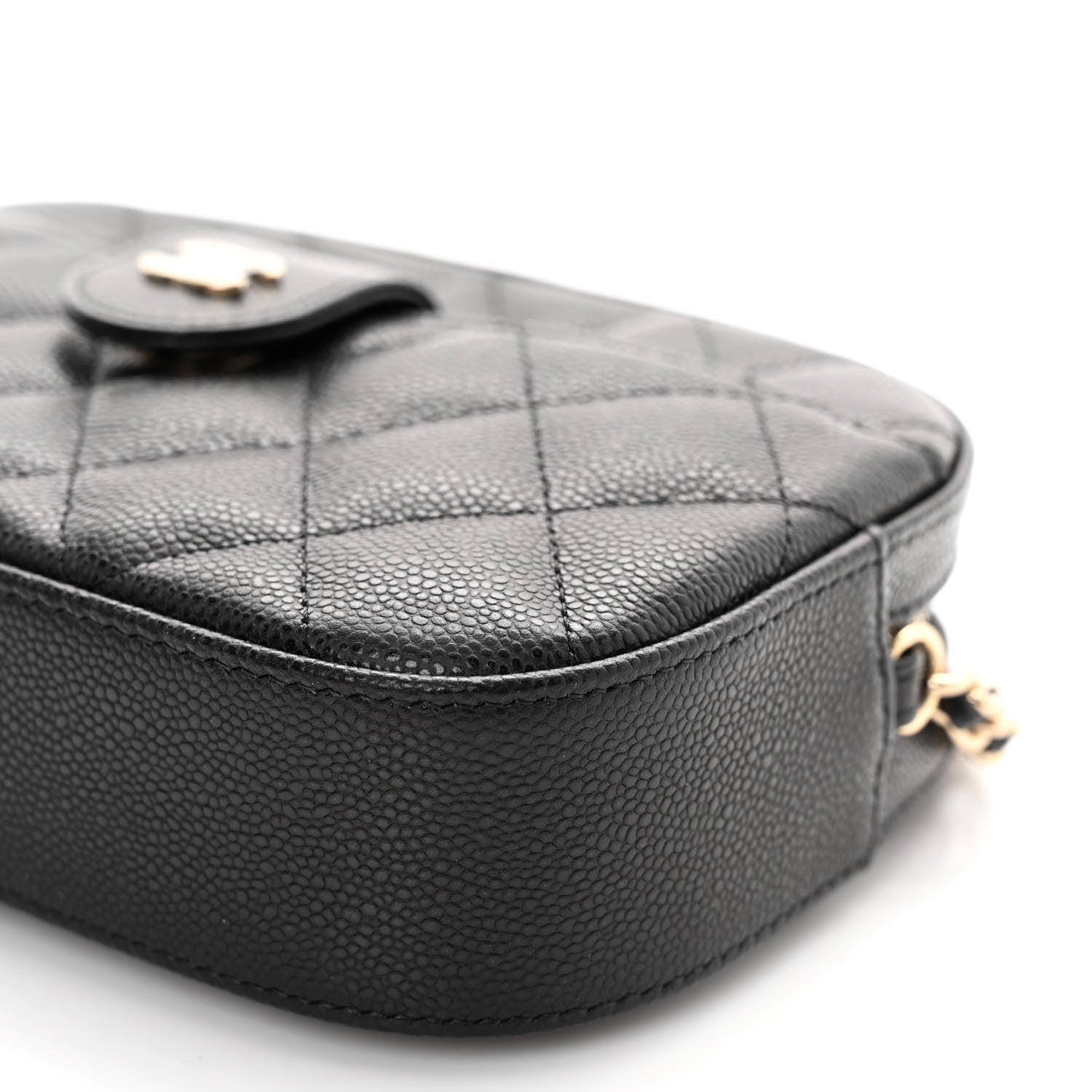 Chanel Caviar Quilted Chain Camera Bag Black 10 of 11