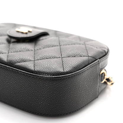Chanel Caviar Quilted Chain Camera Bag Black 10 of 11