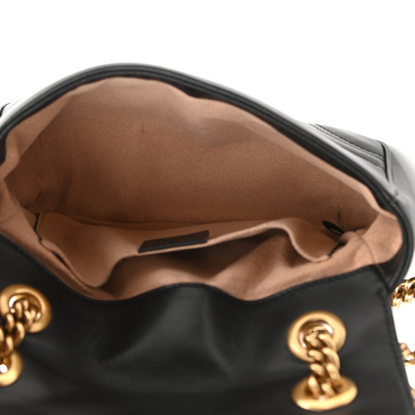 Calfskin Matelasse Mini GG Marmont Shoulder Bag Black